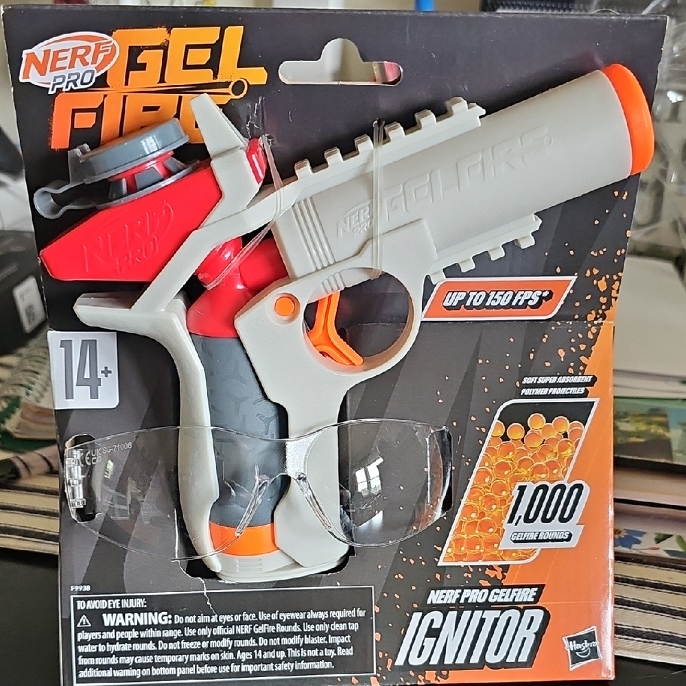 Nerf Pro Gelfire Ignitor Blaster - Red and Gray